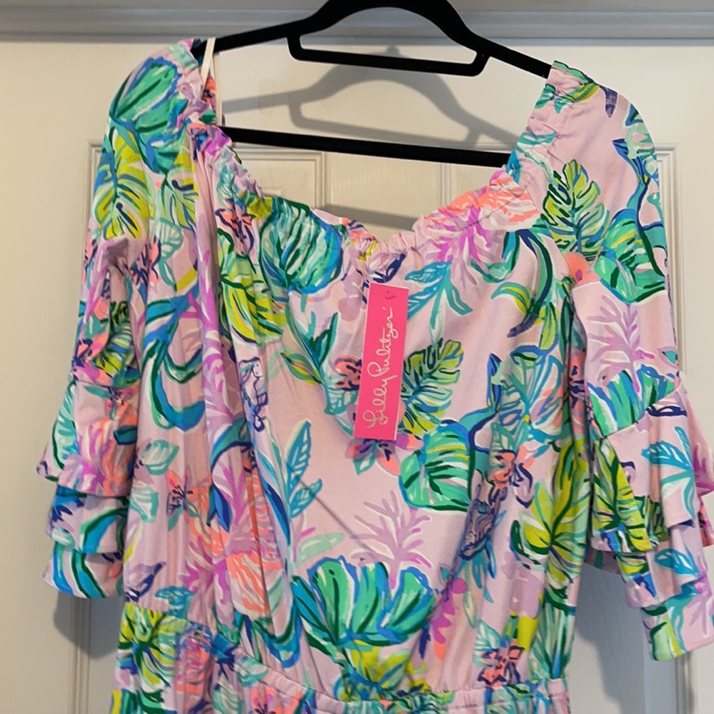 Lilly Pulitzer Mermaid in the Shade Romper - Picture 3 of 6